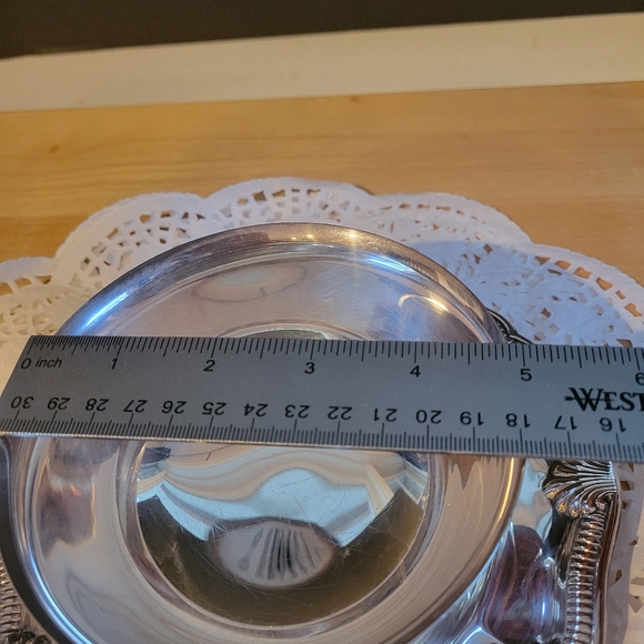 Vintage Gorham Silver Original Gravy Bowl with Attached Underplate - Picture 6 of 9